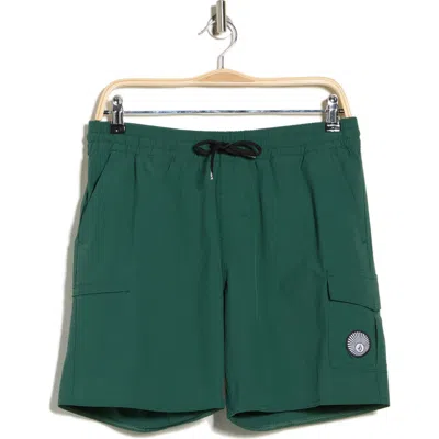Volcom Truly Liberators Swim Trunks In Green