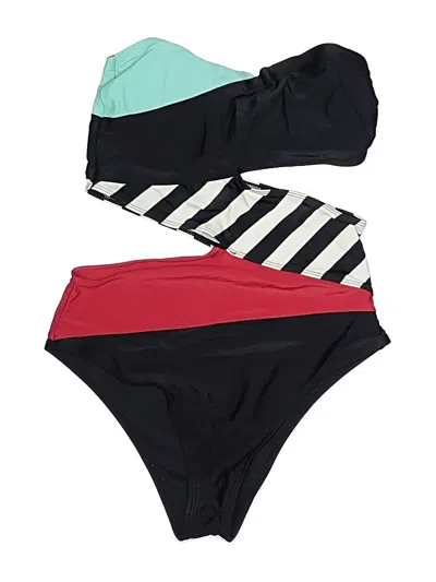 Pre-owned Volcom Two Piece Swimsuit In Black