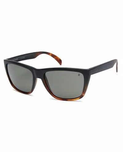 Volcom Unisex Plasm Polar Sunglasses In Matte Darkside Grey In Brown