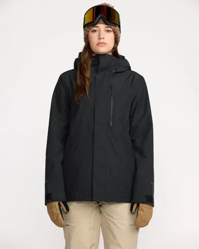 Volcom V.co Eras Insulated Gore Jacket In Black