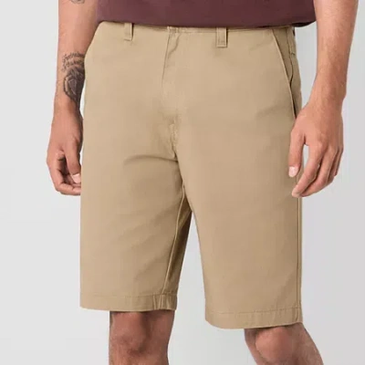 Volcom Vmonty 10" Mens Flat Front Short In Brown