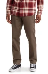 Volcom Vmonty Straight Leg Stretch Chinos In Brown