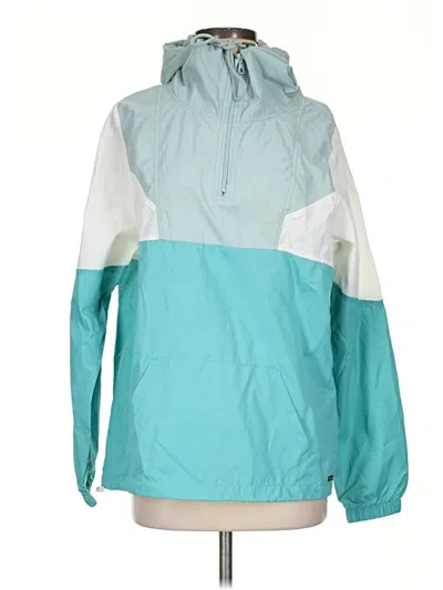 Pre-owned Volcom Windbreaker Jacket In Blue