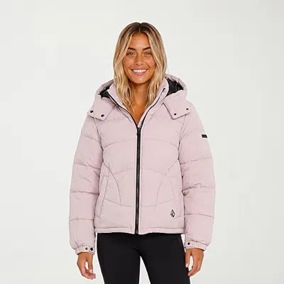 Volcom Winter Warmth Womens Heavyweight Jacket In Purple