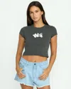 Volcom Women's 1991 Mid Short Sleeve Tee In Gray