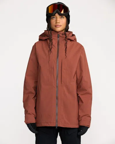 Volcom Women's At Stretch Gore-tex Jacket In Brown