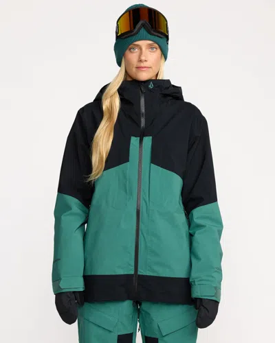 Volcom Women's At Stretch Gore-tex Jacket In Green