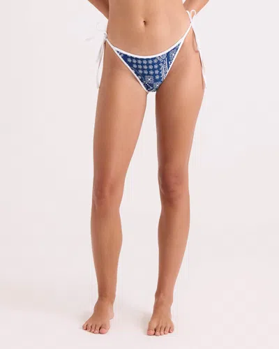 Volcom Women's  Bandana Tie Side Teeny Reversible In Midnight