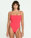 Volcom Women's Blossom Daze Tube One Piece In Pink