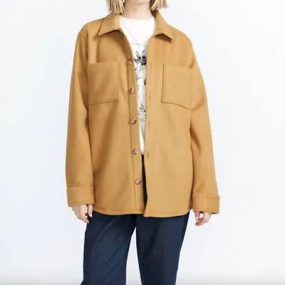 Volcom Women's Bonded Shacket In Vintage Brown In Multi