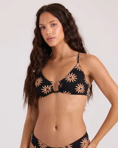 Volcom Women's Bright & Sol Uwire Bralette In Brown