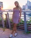 Volcom Women's Coco Ho Mini Dress In Purple