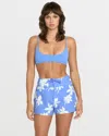 Volcom Women's Coco Island Vintage 2" Boardshorts In Blue
