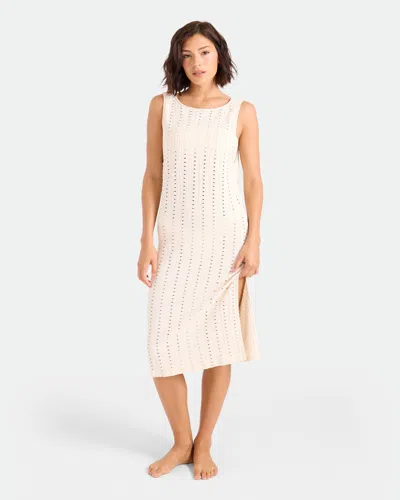 Volcom Women's Coco Low Tide Midi Dress In Neutral