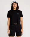 Volcom Women's Dial Crop Tee In Black