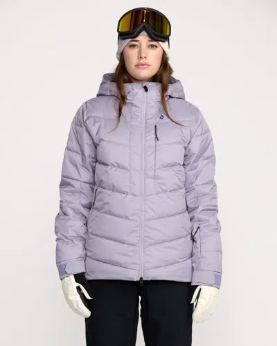 Volcom Women's Estes Puff Jacket In Purple