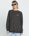 Volcom Women's Featured Artist F Rygalski Boyfriend Crew In Black