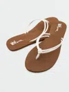 Volcom Women's Forever And Ever Ii Sandals In White