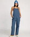Volcom Women's Full Cut Overalls In Blue