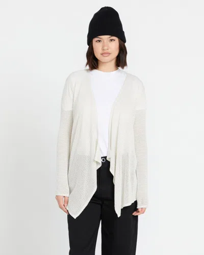 Volcom Women's Go Go Wrap Cardigan In Oat