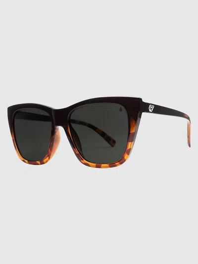Volcom Women's Goggles Looky Lou Sunglasses In Gloss Darkside Grey Polar In Multi