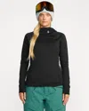 Volcom Women's Gridlock Balaclava Pullover In Black