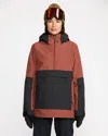 Volcom Women's Harlan Pullover Jacket In Brown