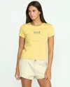Volcom Women's Have A Clue Tee In Yellow
