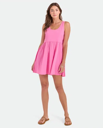 Volcom Women's Hi Lo Tide Dress In Super Pink