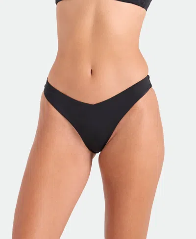 Volcom Women's Legacy Drop Pull-on Bikini Bottoms In Black