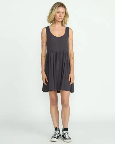 Volcom Women's Lived In Baddie Dress In Gray