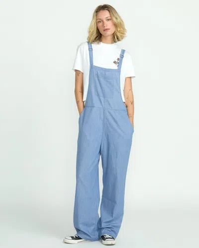 Volcom Women's Lived In Romper In Blue
