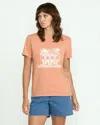 Volcom Women's Lock It Up Tee In Orange