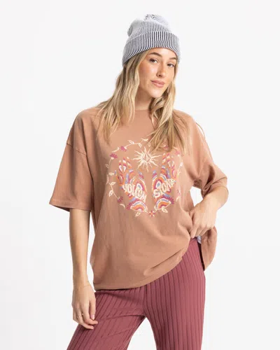 Volcom Women's Mystic Palms Bad Tee In Brown