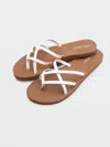 Volcom Women's New School Ii Sandals In White