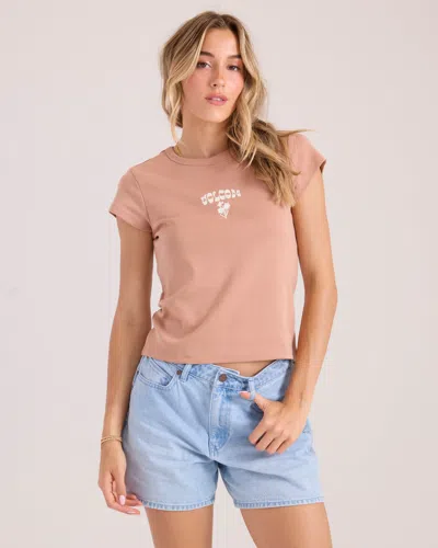 Volcom Women's Not Your Baby Tee In Brown