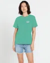 Volcom Women's Pineapple Party Boyfriend Tee In Black