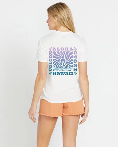 Volcom Women's Pineapple Party Boyfriend Tee In White