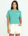 Volcom Women's Pocket Dial Tee In Blue