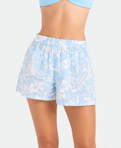 Volcom Funtastical Gauze Shorts In Blue