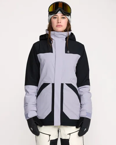 Volcom Women's Shelter 20k 3d Stretch Jacket In Gray