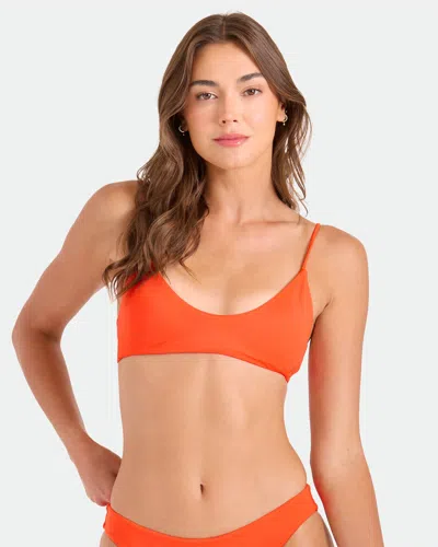 Volcom Women's Simply Seamless Bralette In Orange