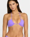 Volcom Simply Seamless Bikini Top In Purple