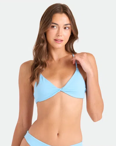 Volcom Women's Simply Seamless Twist Bralette In Blue