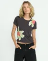 Volcom Women's Starstone Glow Short Sleeve Tee In Black