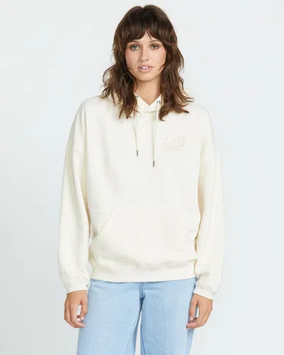 Volcom Women's Stone Art Up Hoodie In White