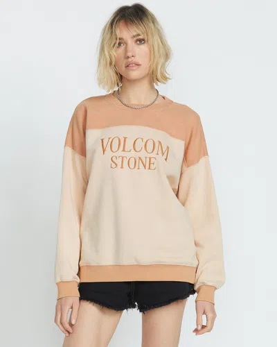 Volcom Women's Stone Blocked Crew In Multi