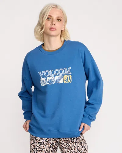 Volcom Women's Stone Crew In Blue