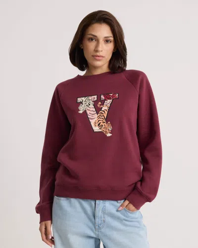 Volcom Women's Stone Magic Bf In Burgundy
