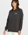 Volcom Women's Stone Magic Boyfriend Sweatshirt In Gray